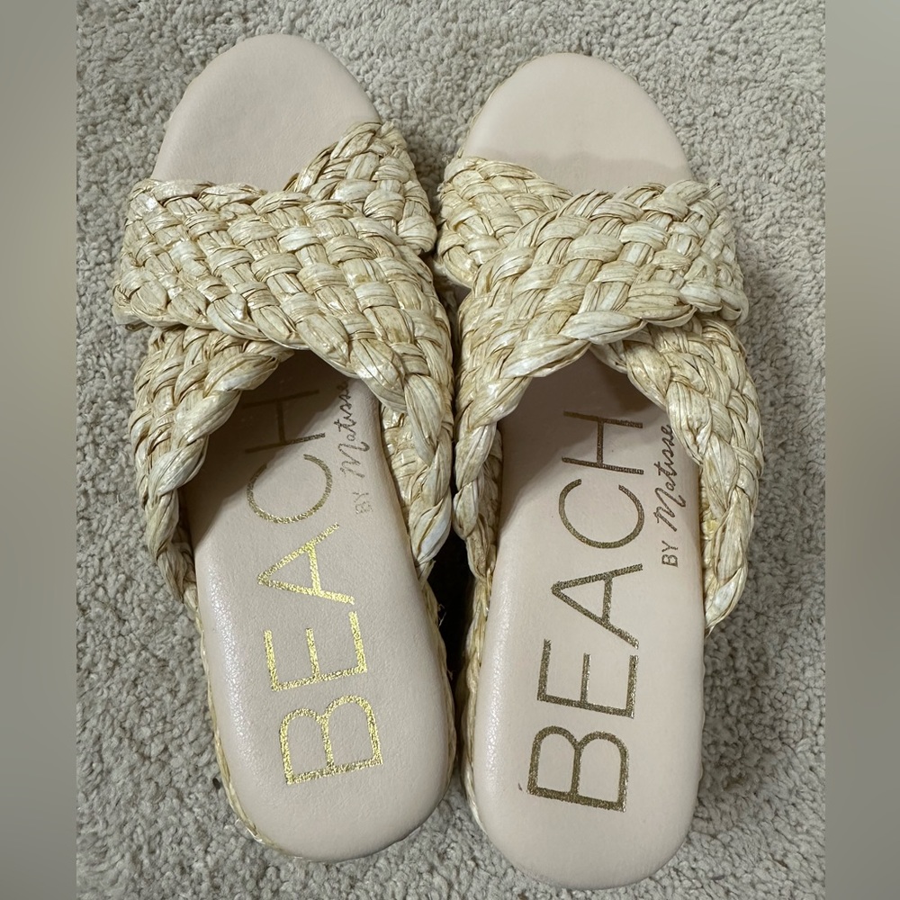 Beach by Matisse raffia reflection platform sandal